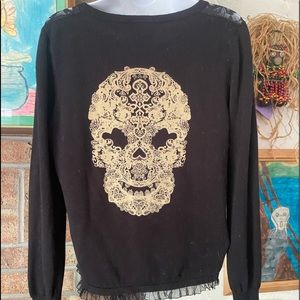 Too Fast Skull cardigan